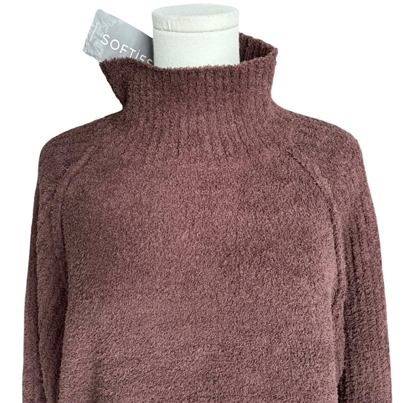 Softies Solid Marshmallow Rib Mock Neck with Long Pant - Picture 4 of 11